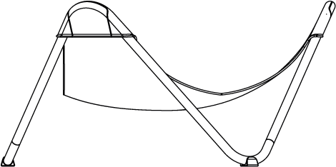 Orangután Chair line art animation